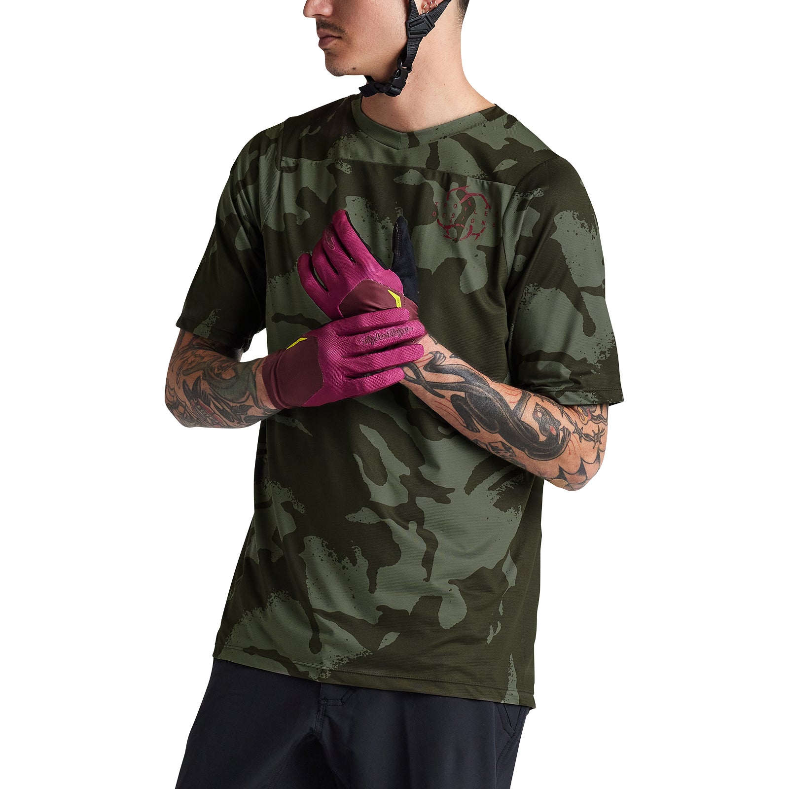 Skyline SS Jersey Shadow Camo Olive - Image 8