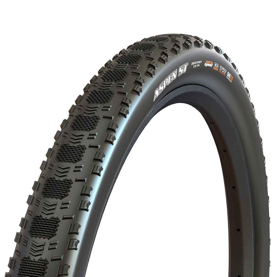Maxxis Aspen ST Mountain Tire 32"x2.40 Folding Tubeless Ready MaxxSpeed EXO 120TPI Black Maxxis Aspen ST Mountain Tire 32"x2.40 Folding Tubeless Ready MaxxSpeed EXO 120TPI Black
