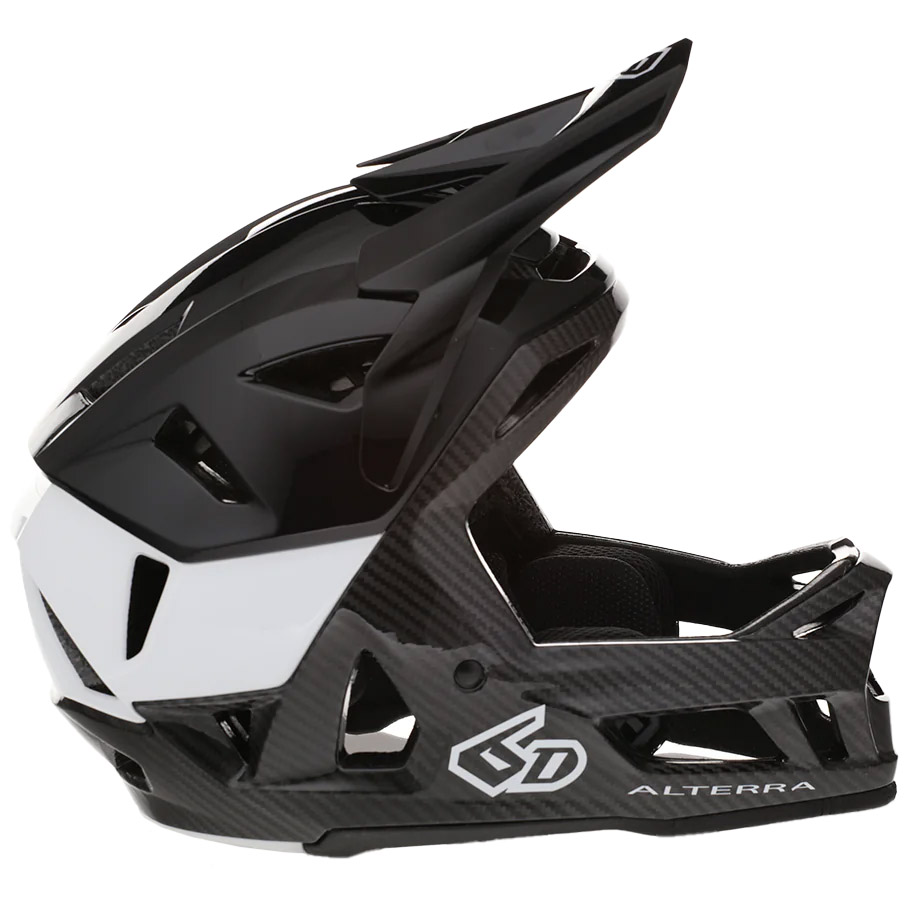 6D Helmets Alterra Helmet Solid Gloss Black/White - XS/S