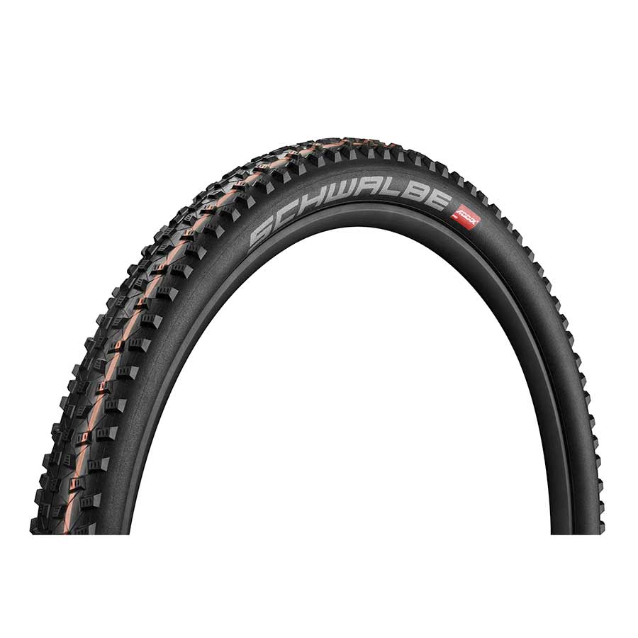 Schwalbe Rocket Ron Addix Tire 29''x2.25 Folding Tubeless Ready Addix Performance TwinSkin 67TPI Black