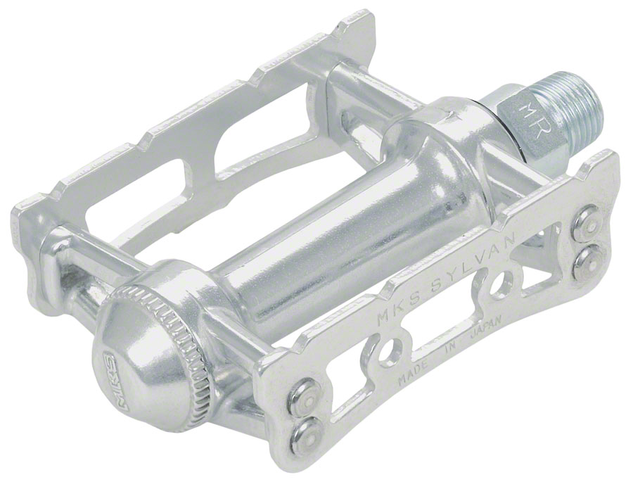 MKS Sylvan Track Pedals - Aluminum 9/16" Silver MKS Sylvan Track Pedals - Aluminum 9/16" Silver