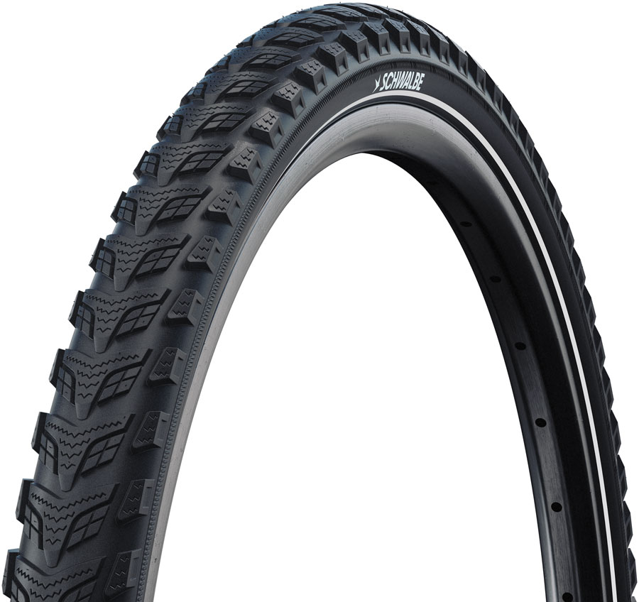 Schwalbe Marathon 365 Tire - 26 x 2.0 Clincher Wire BLK/Reflective Performance GreenGuard Addix 365 E-50