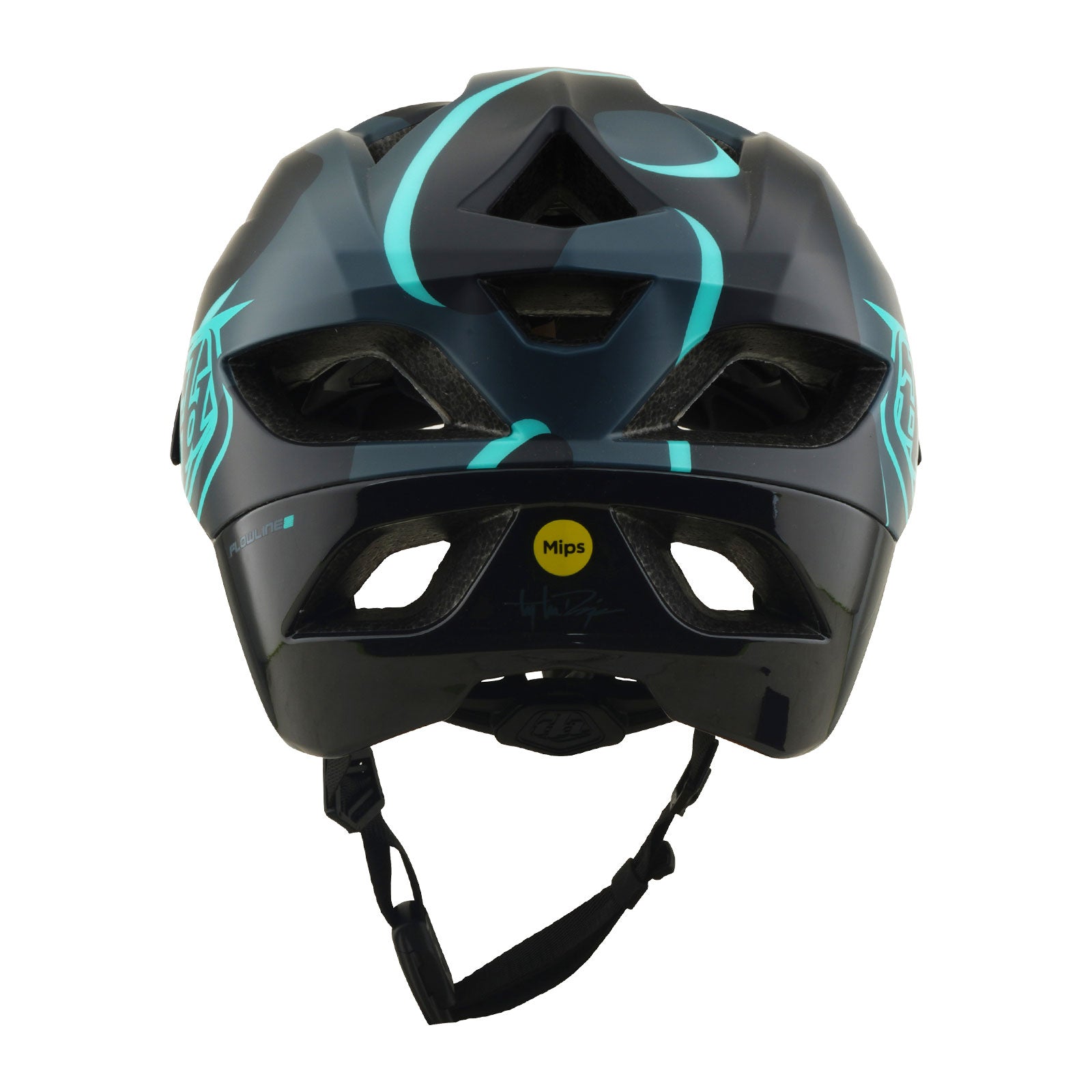 Flowline SE Helmet Badge Carbon / Real Teal - Image 3