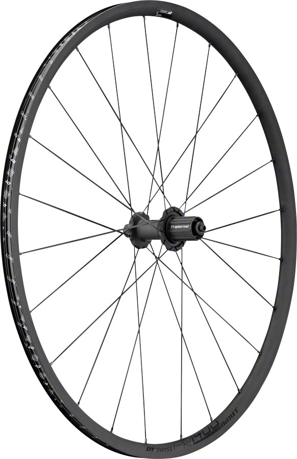 DT Swiss PR 1400 DiCut OXiC Rear Wheel - 700 QR x 130mm Rim Brake HG11 Road/XDR Ratchet 36 SL BLK variant 2
