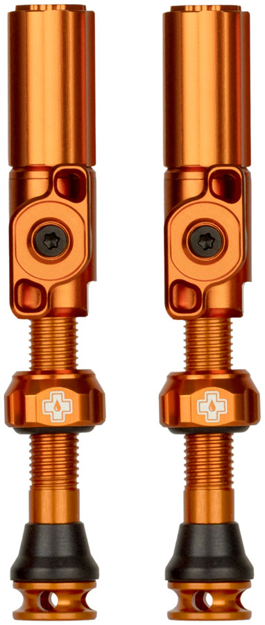 Muc-Off Big Bore Hyrid Tubeless Valve Stems - Small 30mm Orange