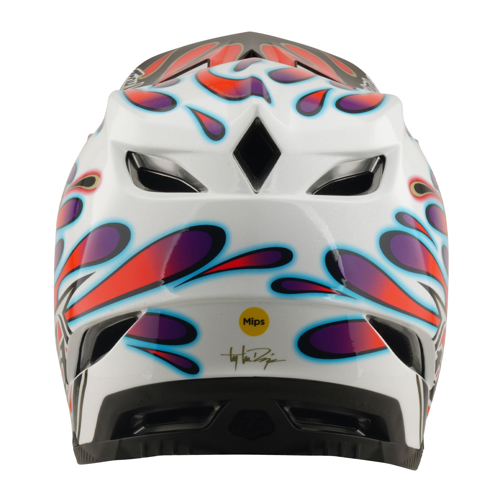 D4 Composite Helmet Overspray White / Red - Image 3