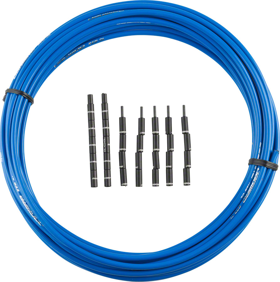 Jagwire 5mm Pro Compressionless Brake Housing Slick-Lube Liner 10M Roll SID Blue