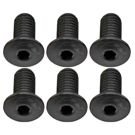 Better Bolts Titanium Water Bottle Cage Bolts 10mm Black 6/Count
