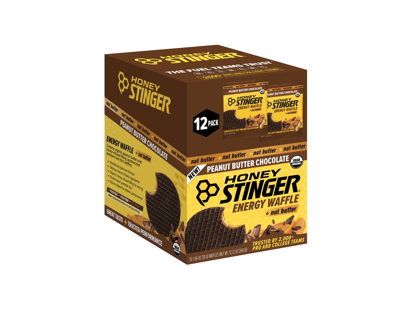 Supplement Honey Stinger Nut Butter Waffle PBChocolate 12PK