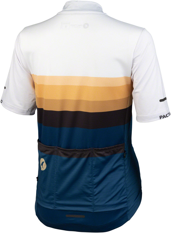 Salsa Latitude Women's Jersey - White Navy Blue Black w/ Stripes - Image 2
