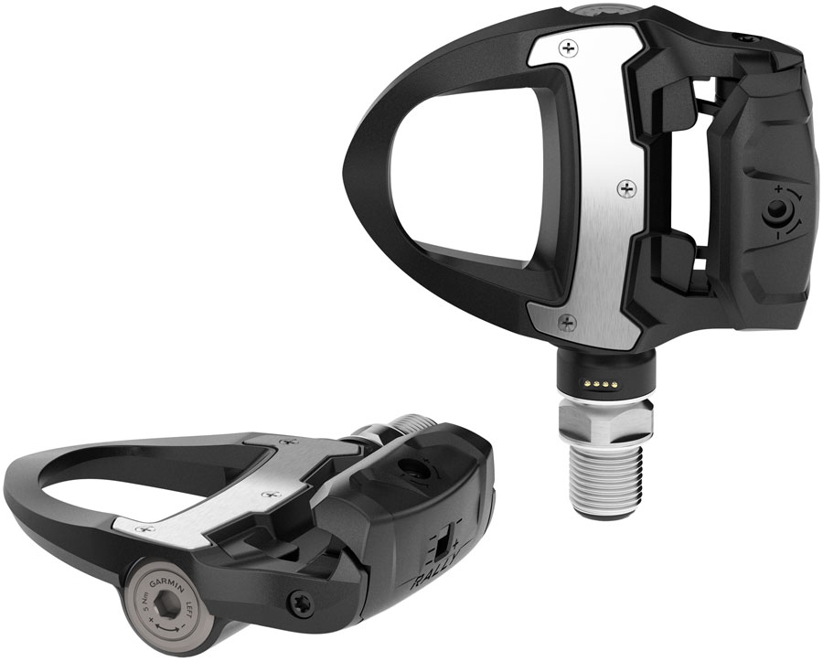 Garmin Rally RS210 Power Meter Pedals - Single Sided Clipless Composite 9/16" BLK Pair Dual-Sensing Shimano SPD-SL