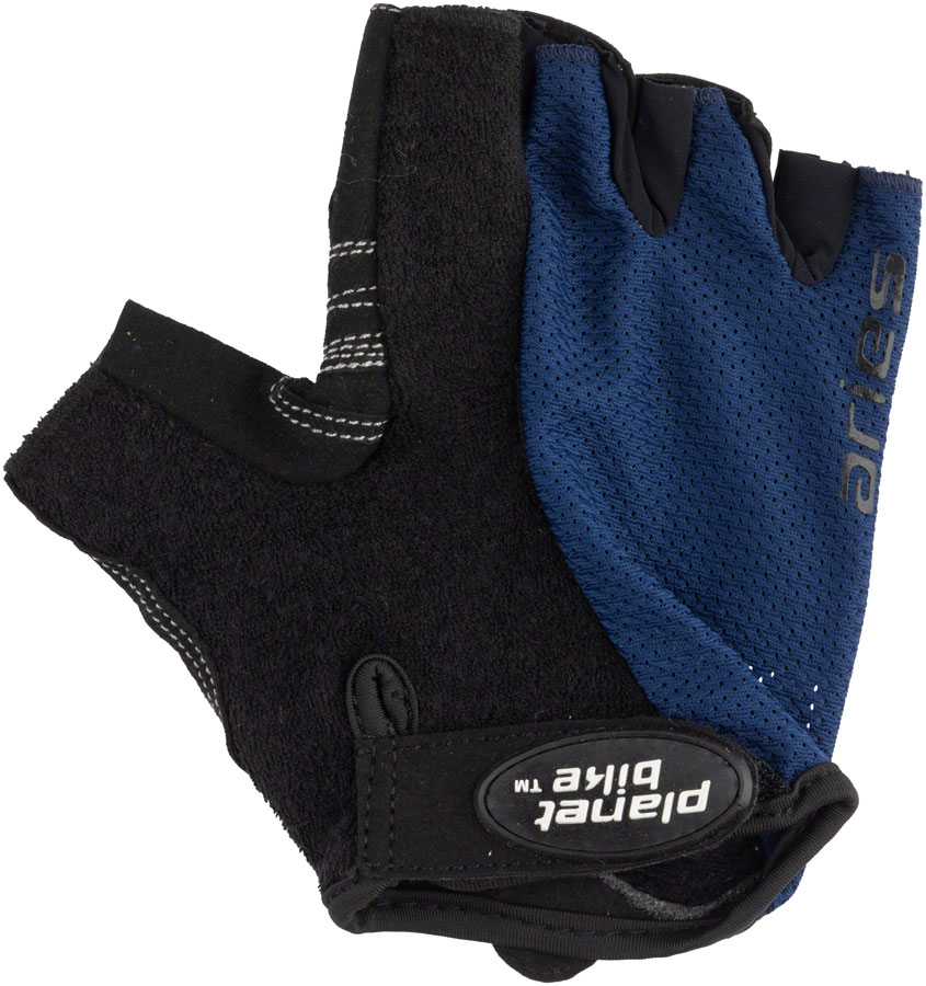 Planet Bike Aries Gloves - Black/Blue Short Finger