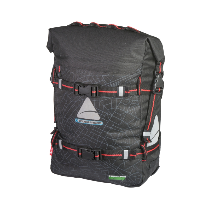Axiom Monsoon Oceanweave P18+ Pannier Hook-On 18.5x11.25x5.25” 1379 c.i. (Single) Black