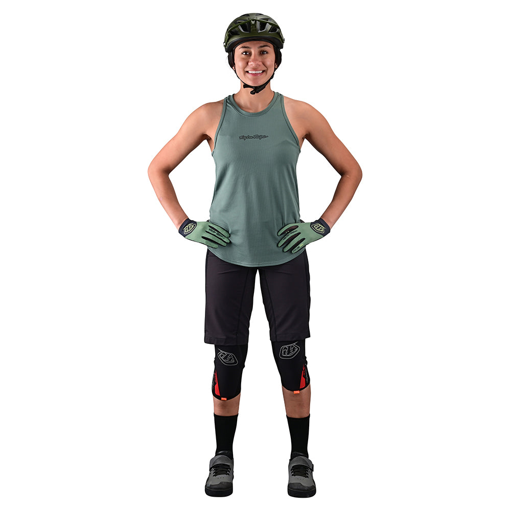 Wmns Luxe Tank Solid Steel Green - Image 2