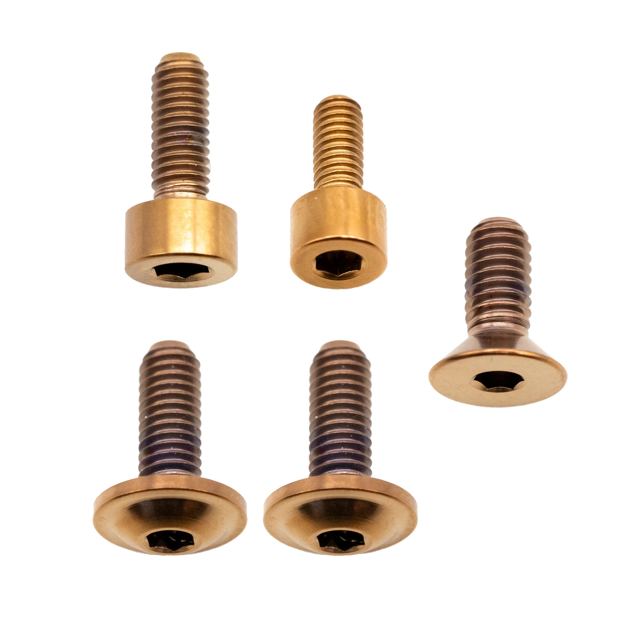 Better Bolts Fox 34 Fork Ti Bolt Kit Grip/Rhythm Copper 5/Count