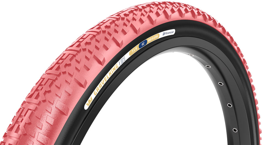 Panaracer GravelKing X1 Tire - 700 x 45 Clincher Folding  Sakura/Black