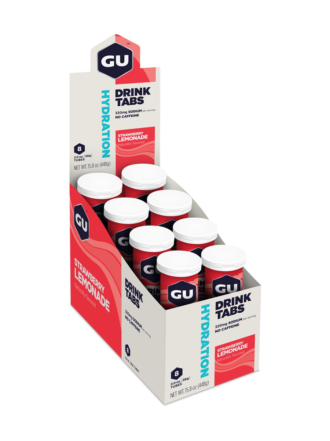 Supplement GU Hydration Tabs Strawberry Lemonade 8 Tube Box