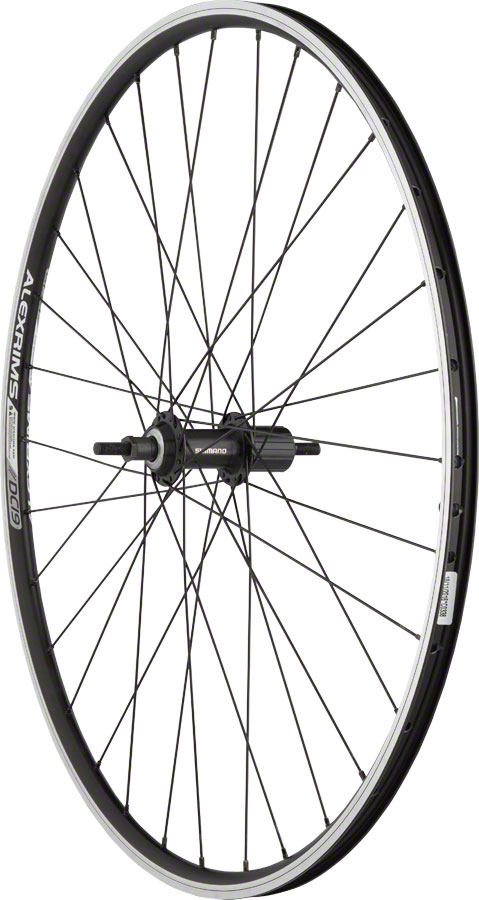 Quality Wheels Value Double Wall Series Rear Wheel - 700 10 x 1 x 135mm Rim Brake HG 10 BLK Clincher 32H