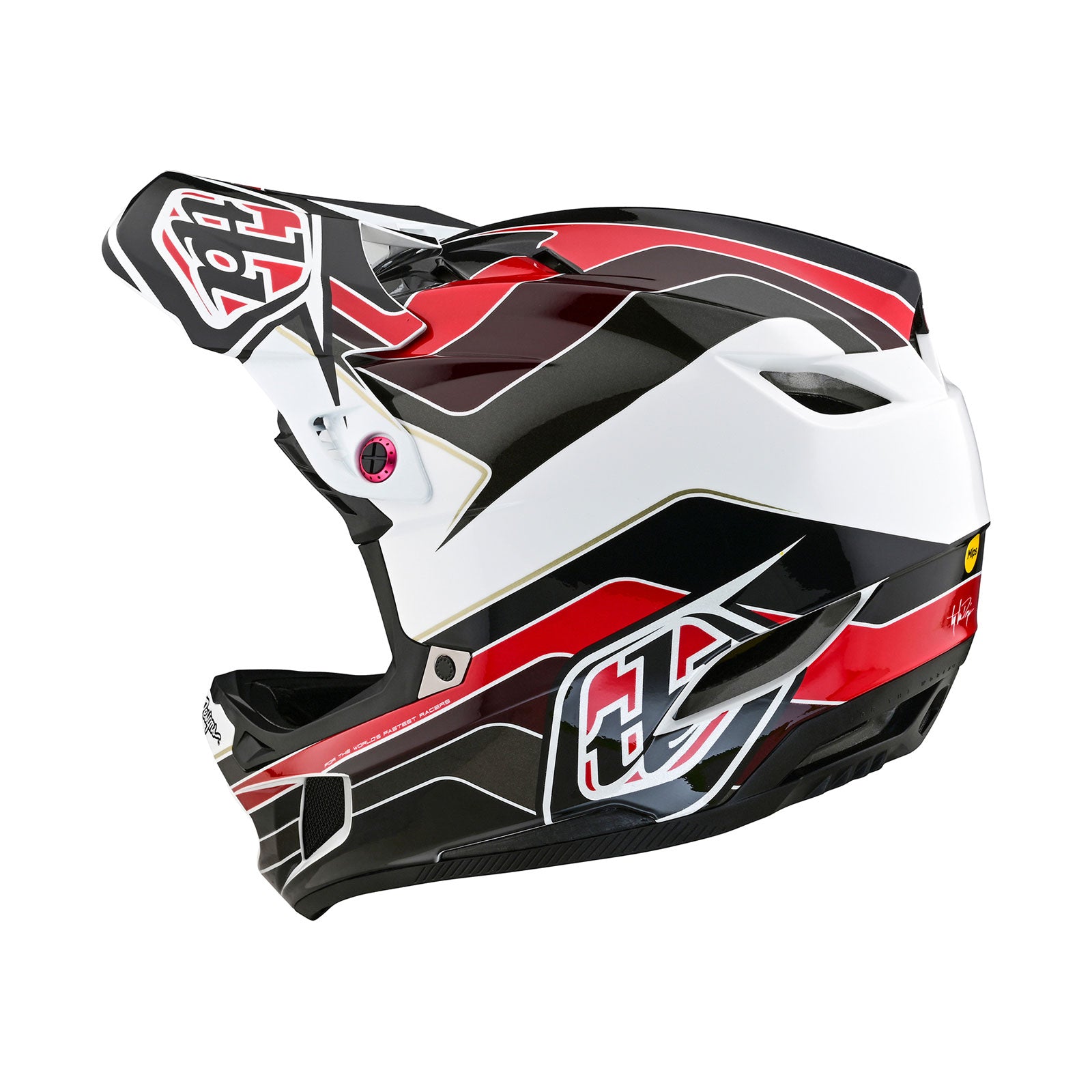 D4 Polyacrylite Helmet Block Charcoal / Red - Image 2