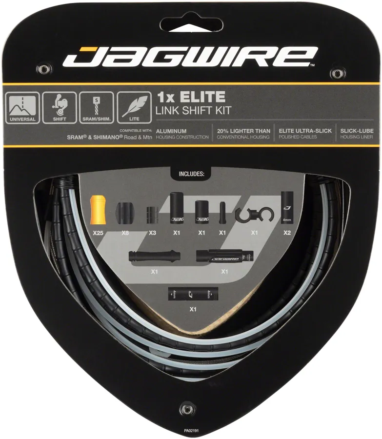 Jagwire 1x Elite Link Shift Cable Kit SRAM/Shimano Polished Ultra-Slick Cable variant 2