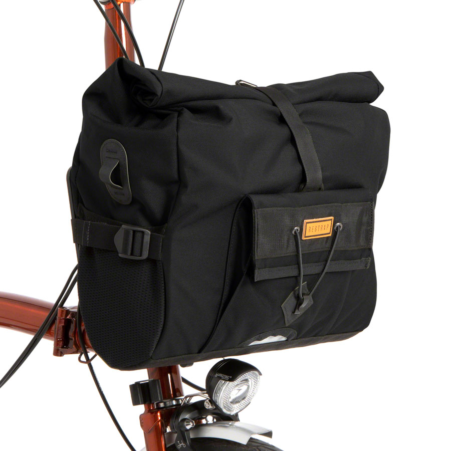 Restrap City Loader Handlebar Bag - Fits Brompton Mount 20L Black Restrap City Loader Handlebar Bag - Fits Brompton Mount 20L Black