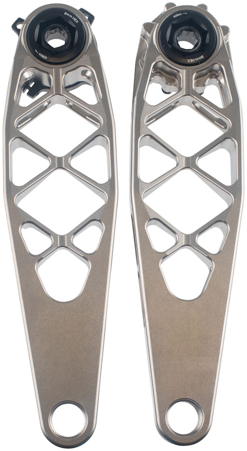 5Dev Titanium Cranks No Spindle Raw 5Dev Titanium Cranks No Spindle Raw