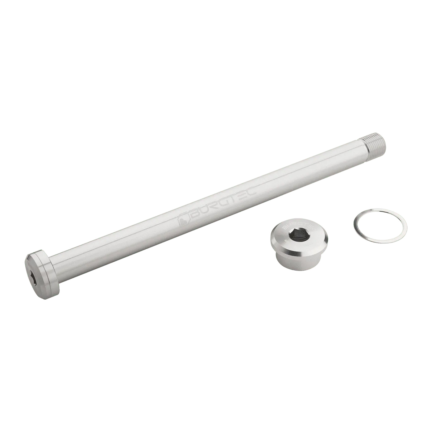 Burgtec Rocky Mountain 173mm Rear Axle - Rhodium Silver