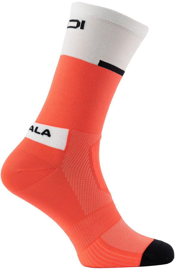 SIDI Neo Socks - Coral Fluo/White 20cm Fits Sizes 40-43