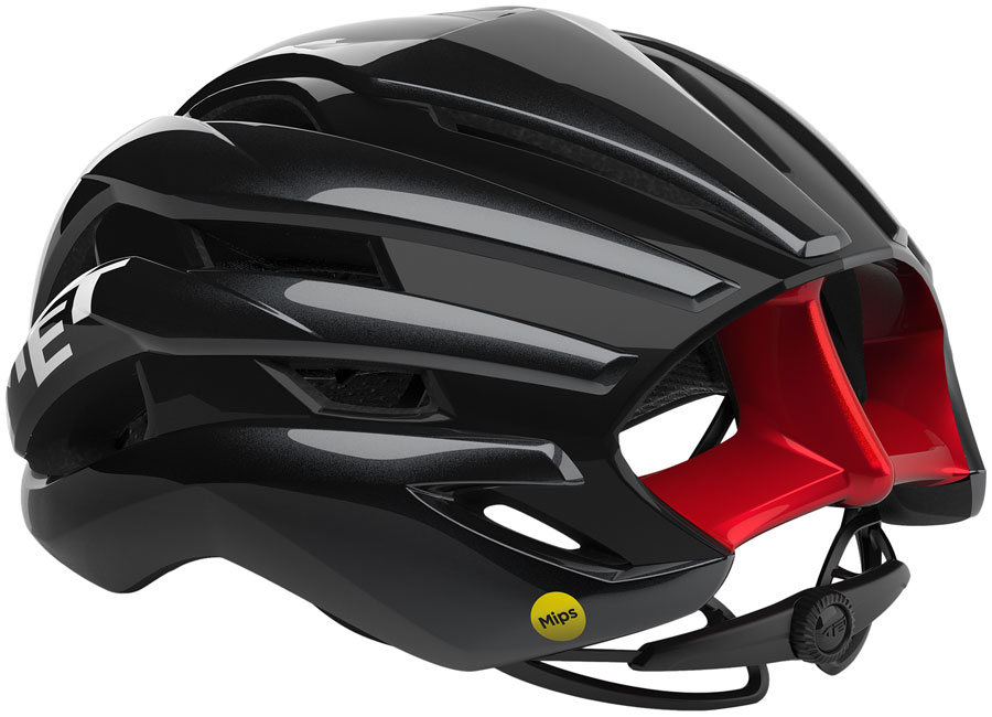MET Trenta Helmet - Black/Red Gloss - Image 2