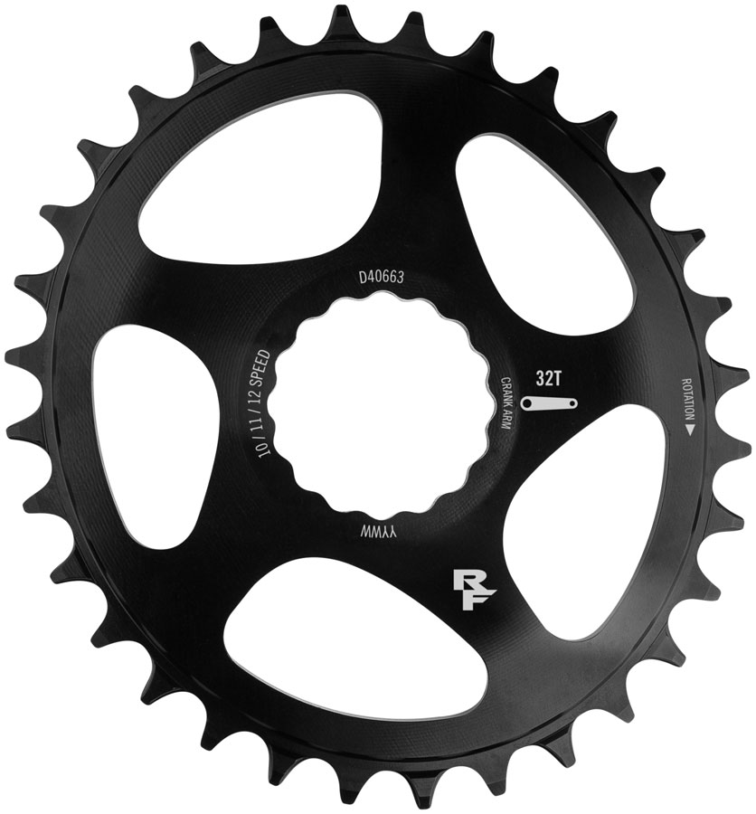 RaceFace Narrow Wide Oval Direct Mount Chainring - Black - Image 2