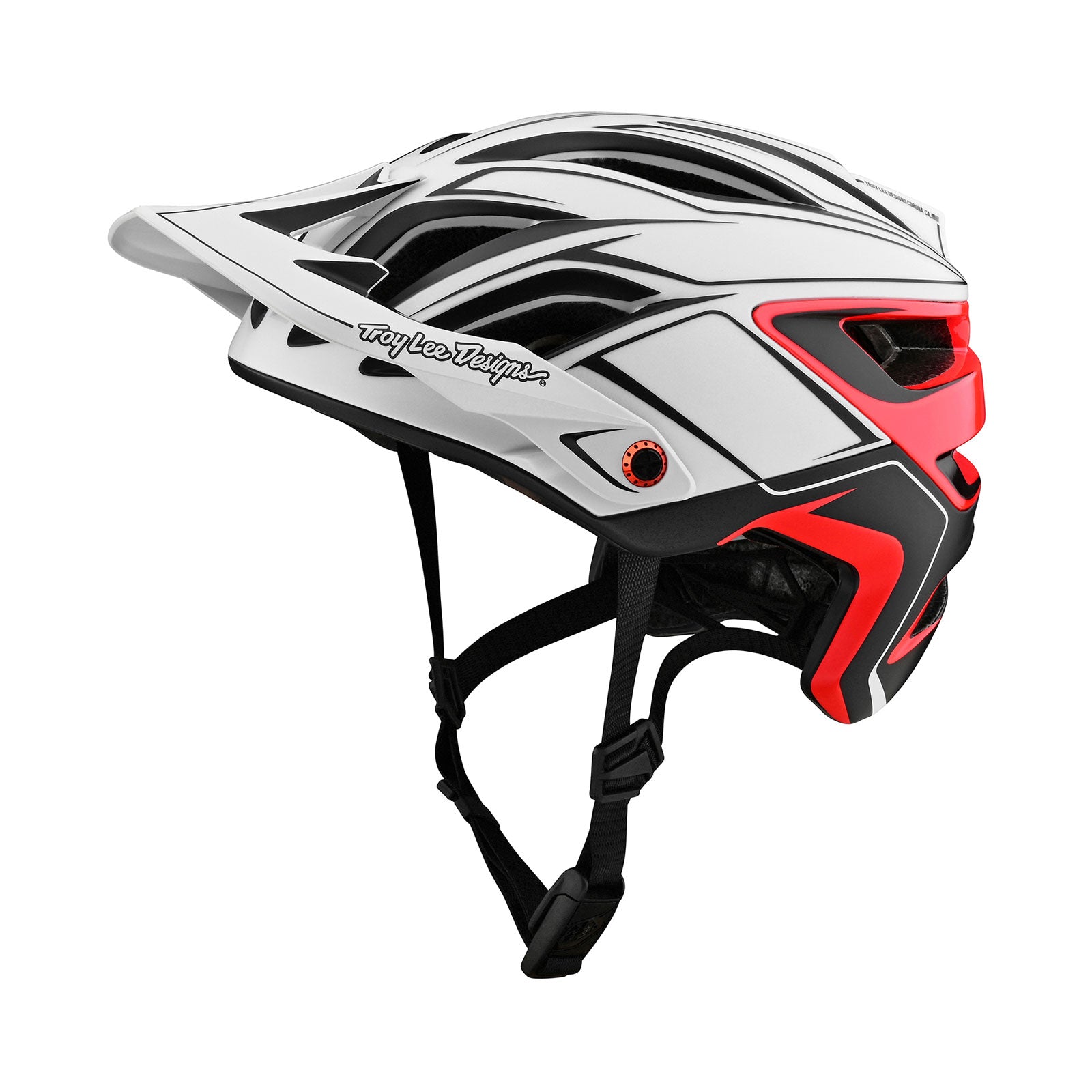 A3 Helmet Pin White / Red - Image 3