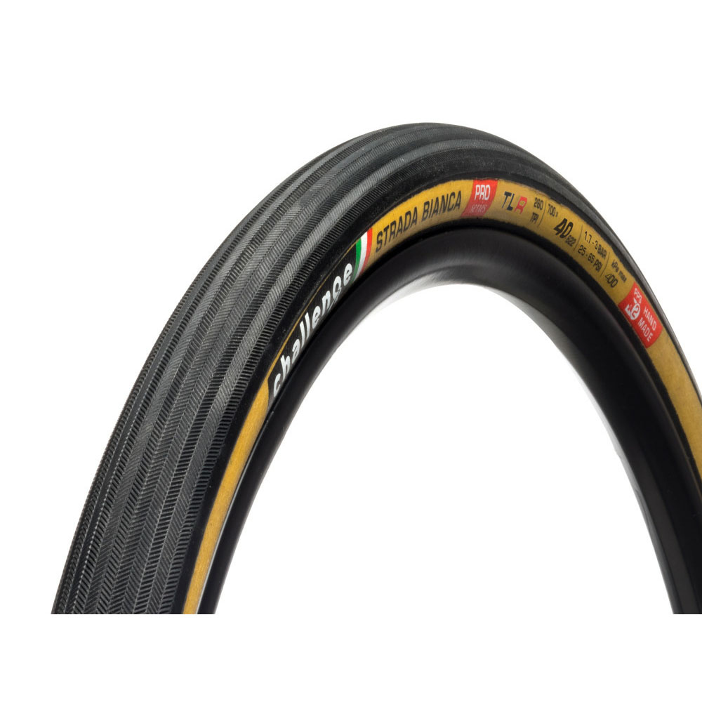 Challenge Tire Strada Bianca Pro TLR Tire 700 x 40 Black/Tan