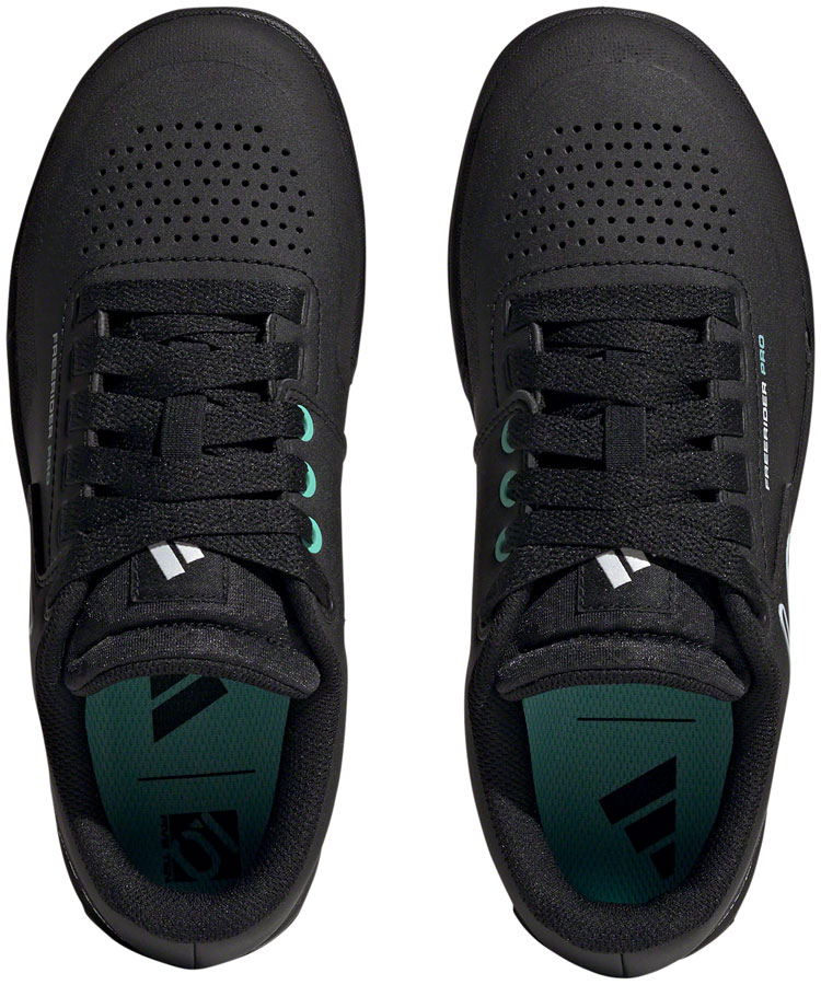 Five Ten Freerider Pro Flat Shoes - Women's, Core Black/Crystal White/Acid Mint - Image 3