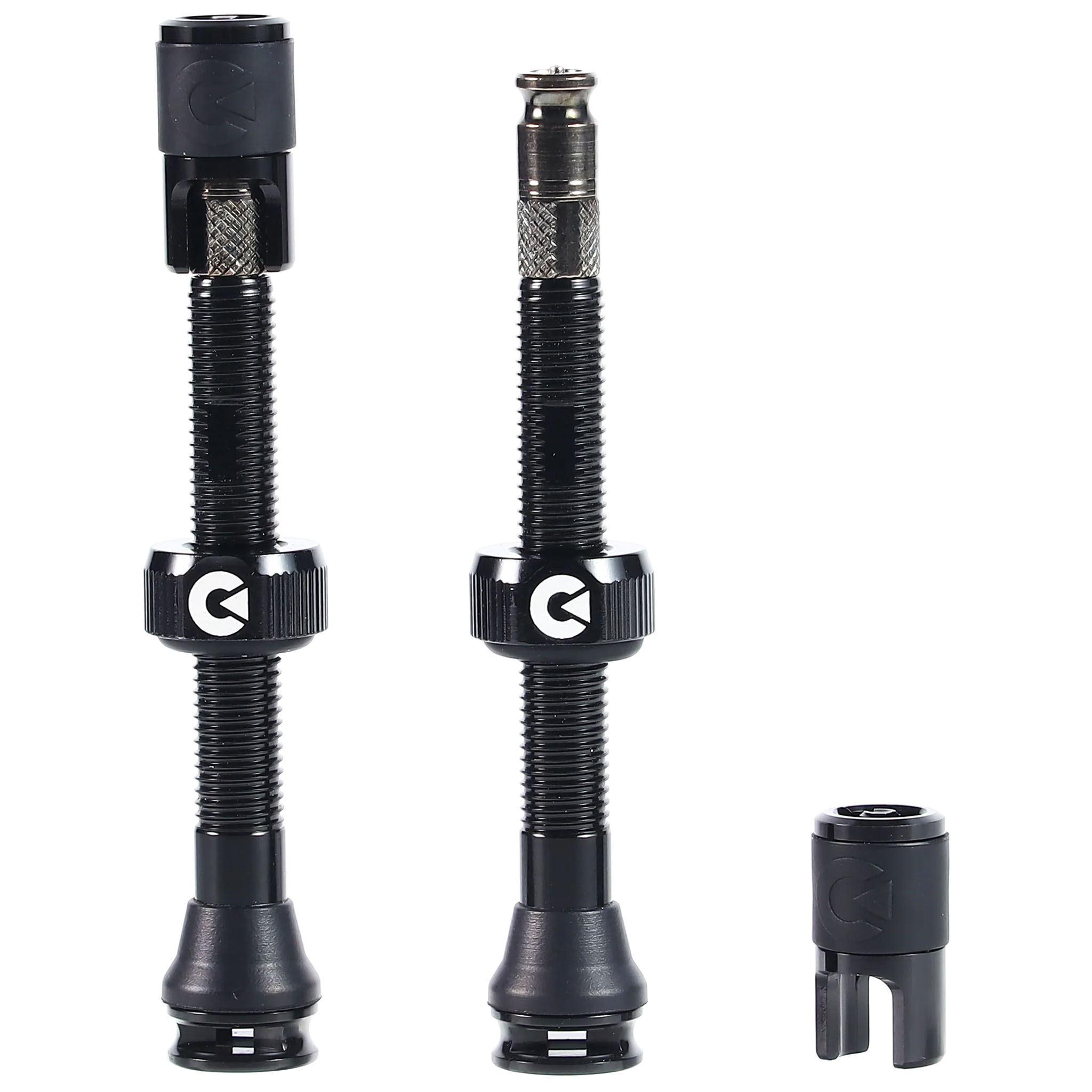 Clik Clik TubelessValve Set 50mm Clik Pair Black