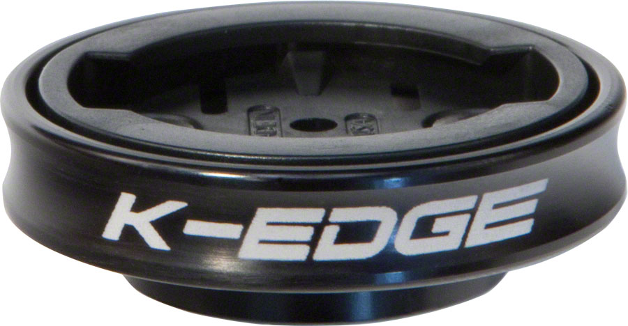 K-EDGE Gravity Cap Stem Mount for Garmin Quarter Turn Type Computers Black