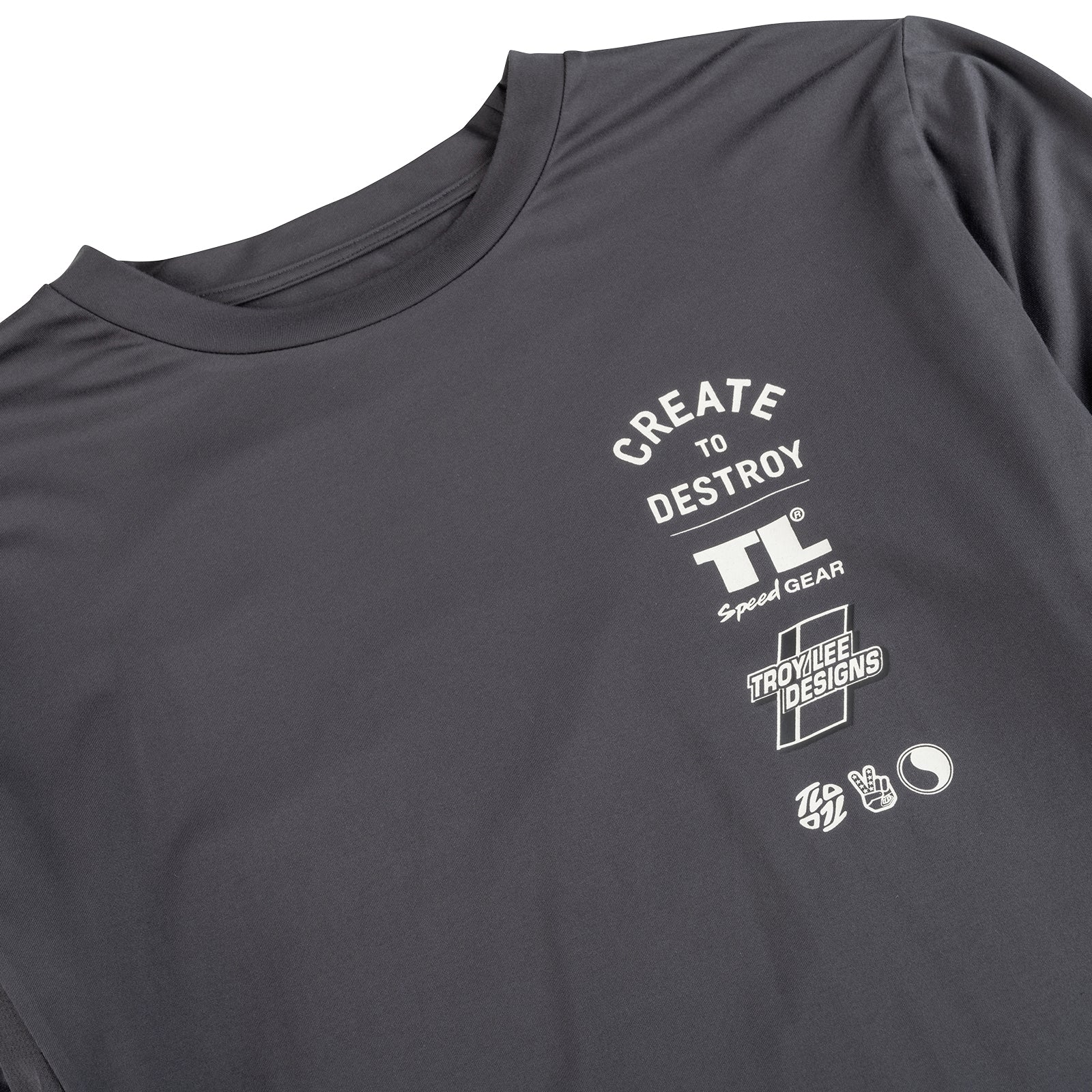 Ruckus Long Sleeve Ride Tee Destroy Carbon - Image 3