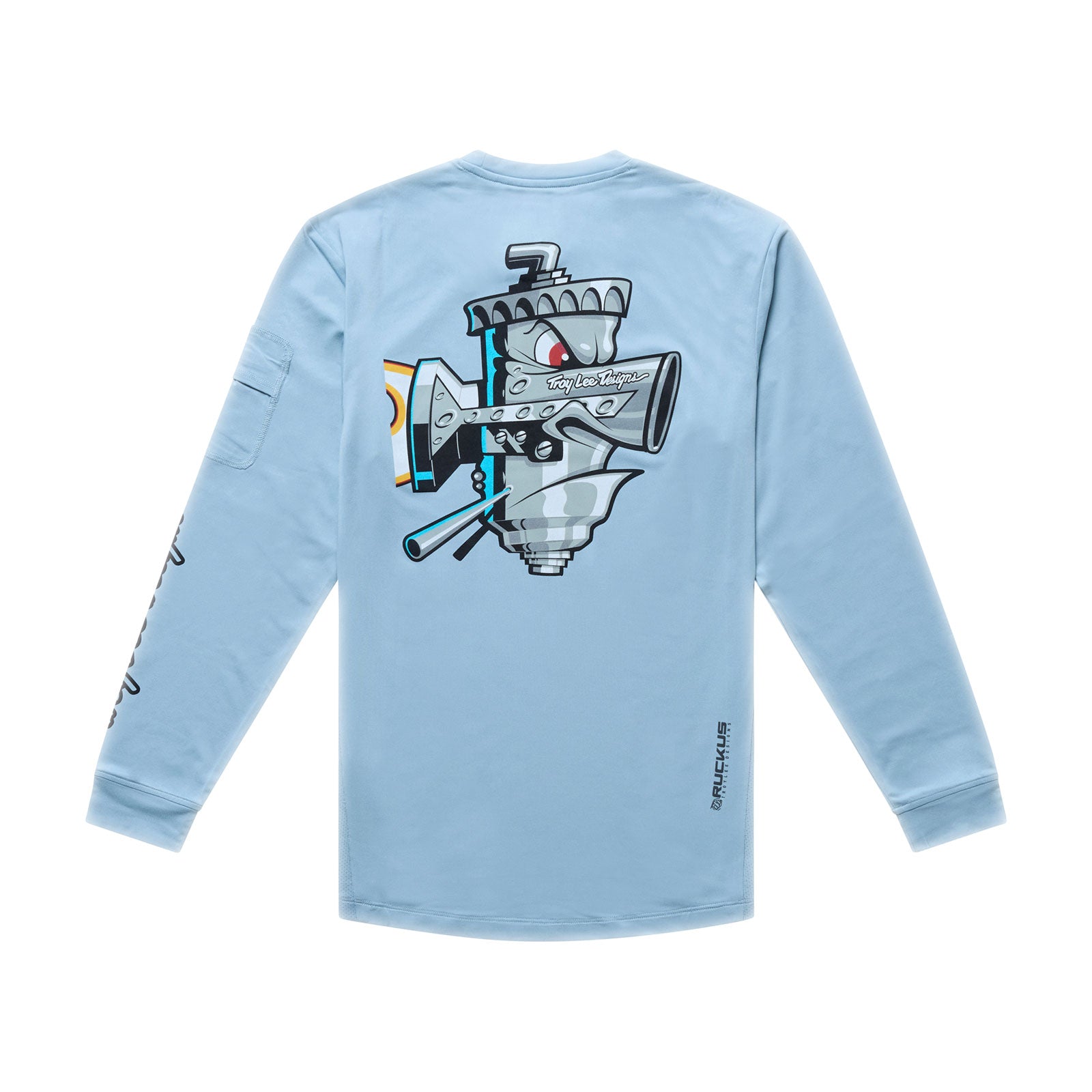 Youth Ruckus Ride LS Tee Carbs Dawn Blue - Image 2
