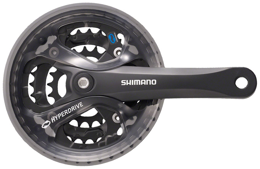 Shimano Acera FC-M361 Crankset - 7/8-Speed 104/64 BCD Square Taper JIS Spindle Interface, Black variant 2