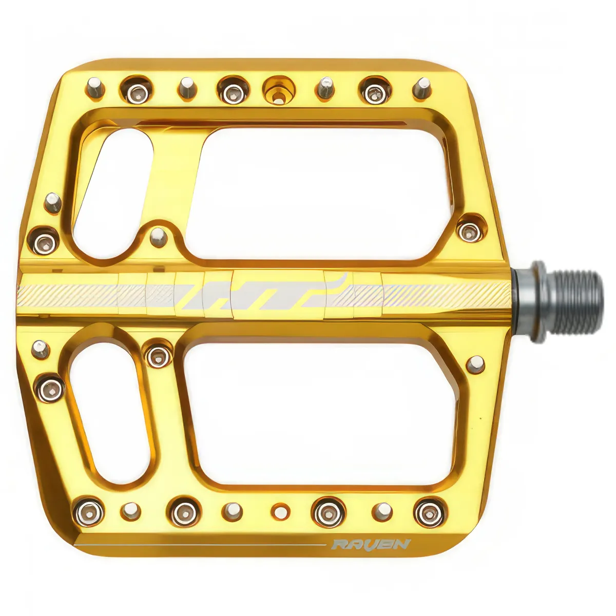 HT Pedals ANS12 Raven Platform Pedals CrMo Gold