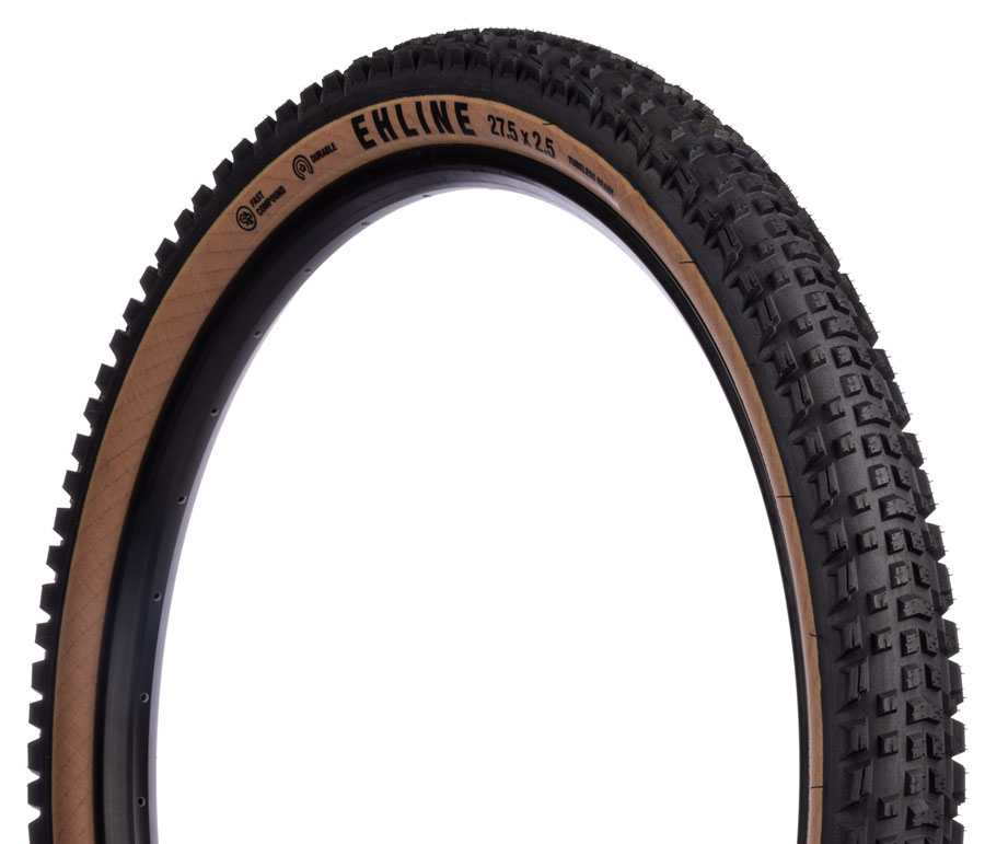 Teravail Ehline Tire - 27.5 x 2.5 Tubeless Folding Tan Durable Fast Compound Teravail Ehline Tire - 27.5 x 2.5 Tubeless Folding Tan Durable Fast Compound