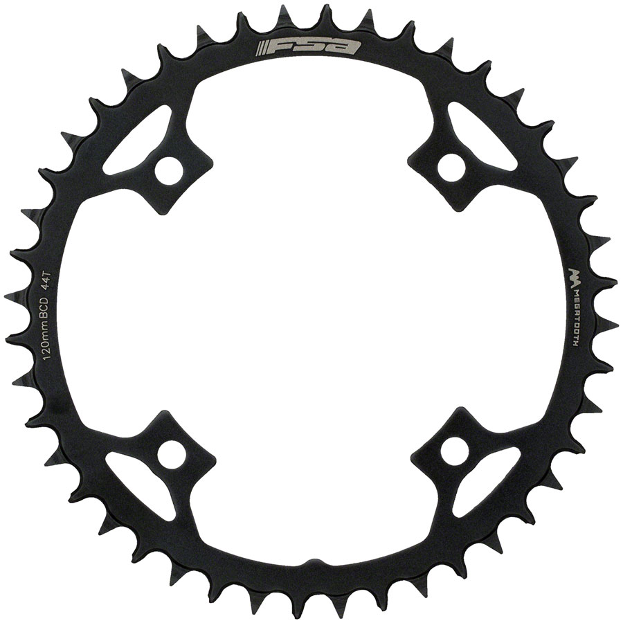 Full Speed Ahead Gossamer Pro AGX+ MegaTooth Chainring - 44t 120mm BCD Aluminum BLK