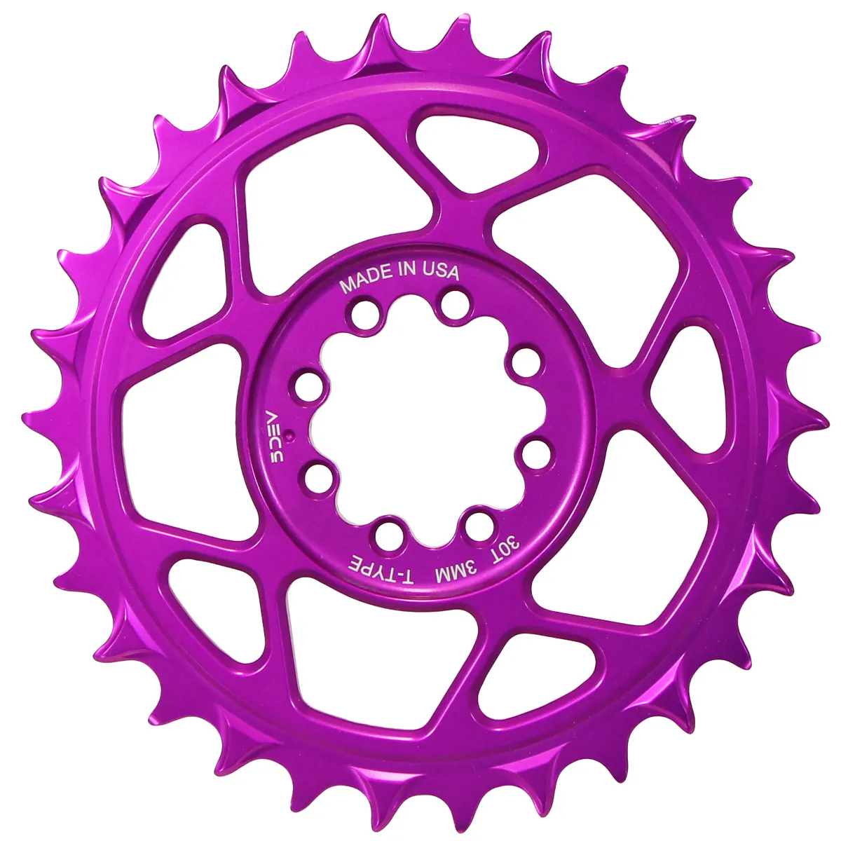 5Dev T-Type 8-Bolt Chainrings - 3mm Offset variant 3
