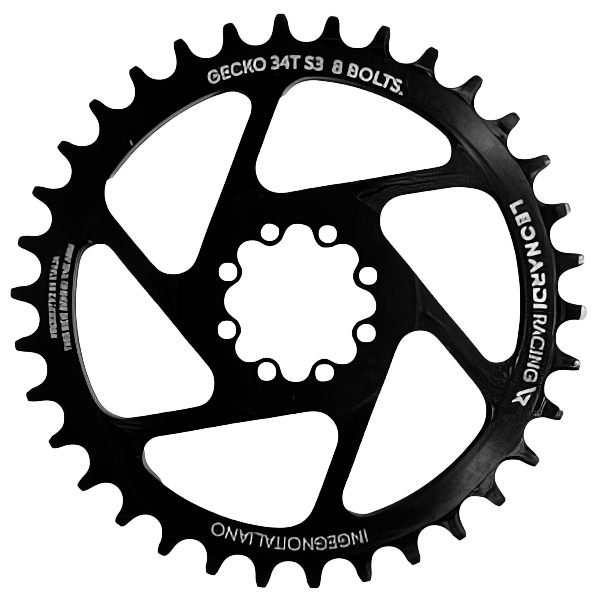 Leonardi S3 8-Bolt Direct Mount Ring - Black