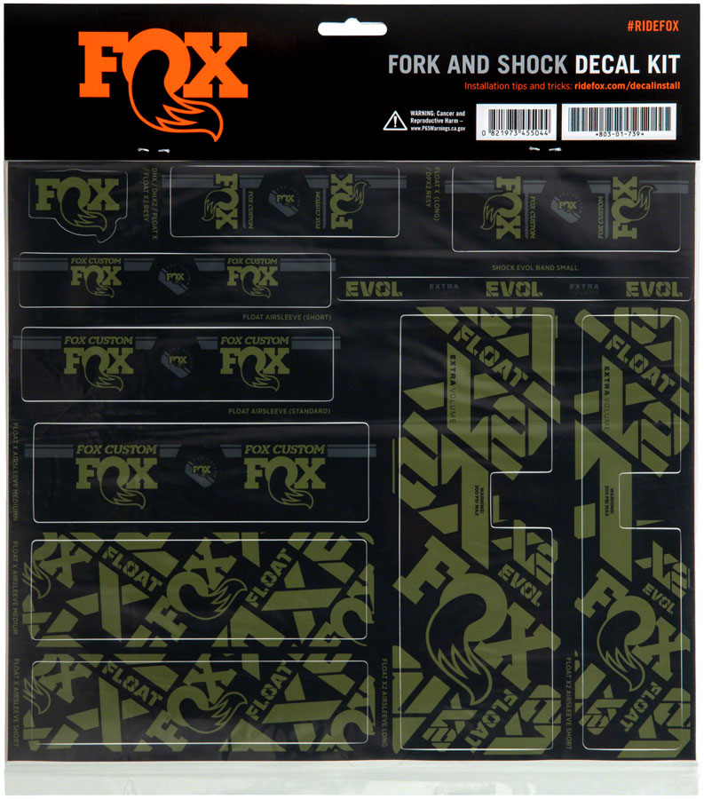 FOX Fork and Shock Decal Kit - Image 21