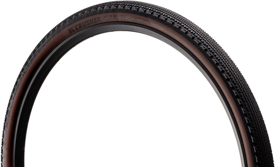 Kenda Crusher Tire - 700 x 40 Tubeless Folding BLK/Coffee Race Pace K-Series Kenda Crusher Tire - 700 x 40 Tubeless Folding BLK/Coffee Race Pace K-Series