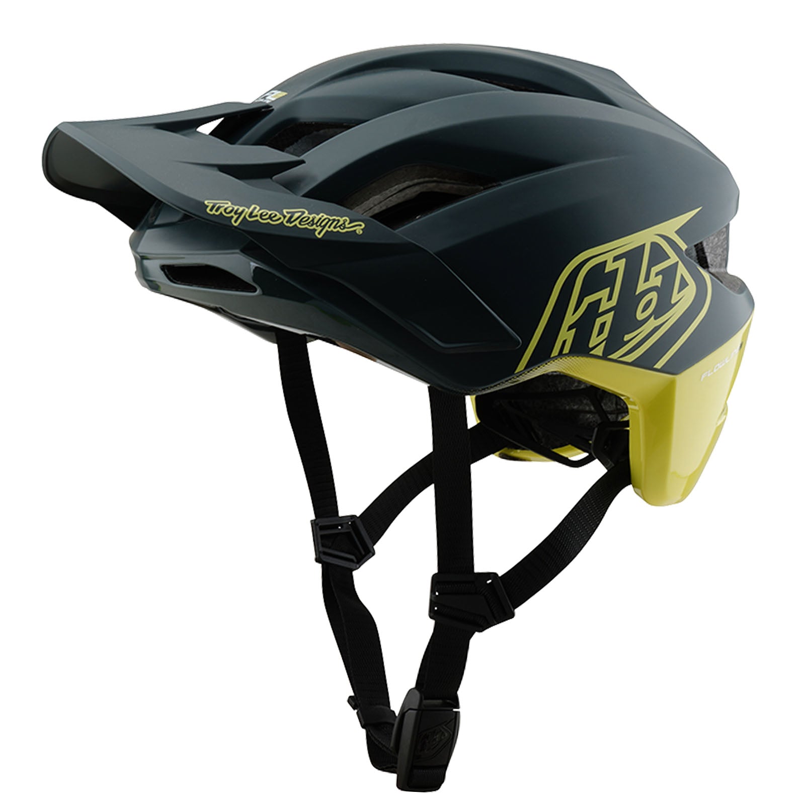 Flowline SE Helmet Badge Gray / Glo Yellow - Image 2