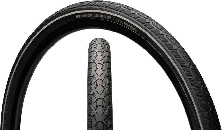Kenda Kwick Journey Sport KS Tire - Clincher Wire, Black/Reflective