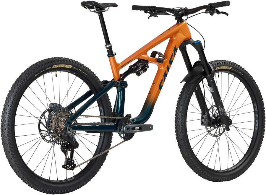 Salsa BLKthorn 145 C GX AXS Transmission Bike - Carbon Slate / Terracotta - Image 3