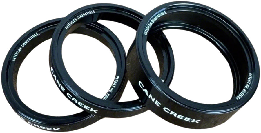 Cane Creek Interlok Chroma Studio Headset Spacer Kit - 1 10mm 2 5mm BLK Cane Creek Interlok Chroma Studio Headset Spacer Kit - 1 10mm 2 5mm BLK