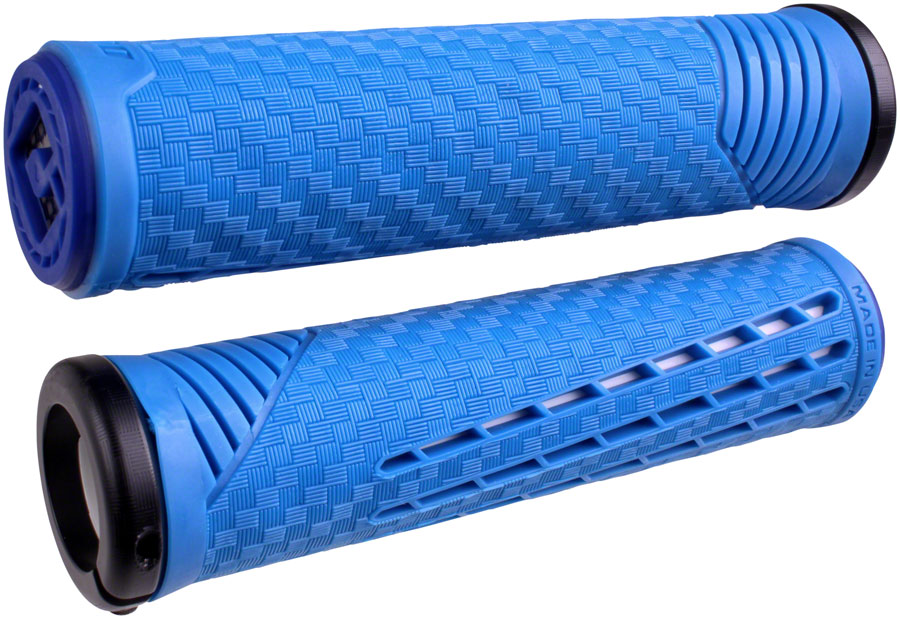 ODI CF V2.1 Grips - Blue Lock-On - Image 6